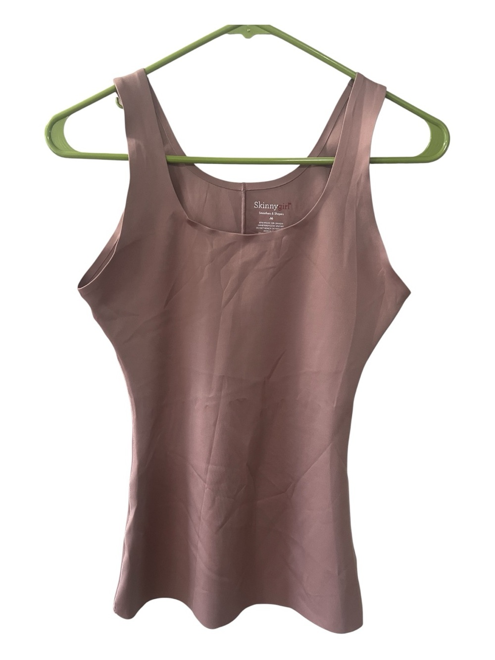 Skinnygirl Smoothers & Shapers Dusty Mauve Scoop Neck Tank Size M women
